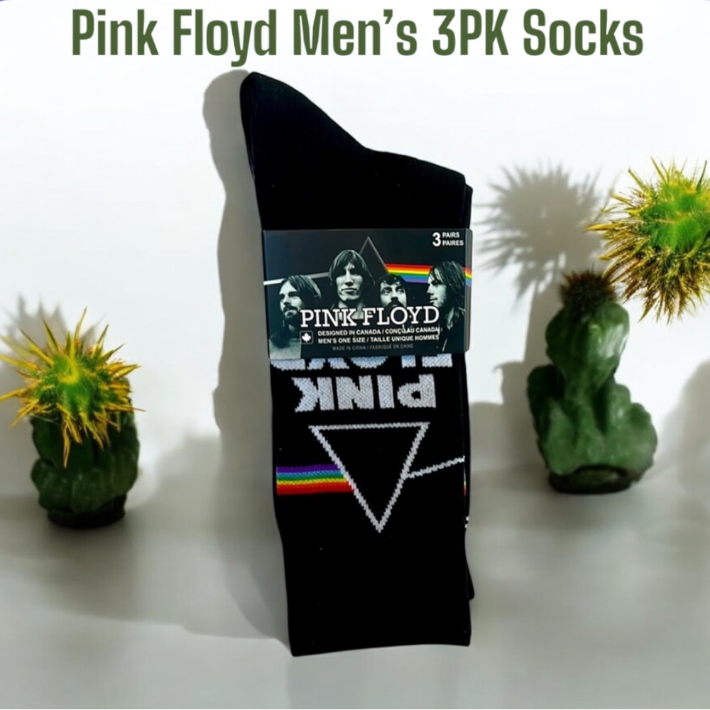 Pink Floyd Men’s 3 Pack Socks NWT